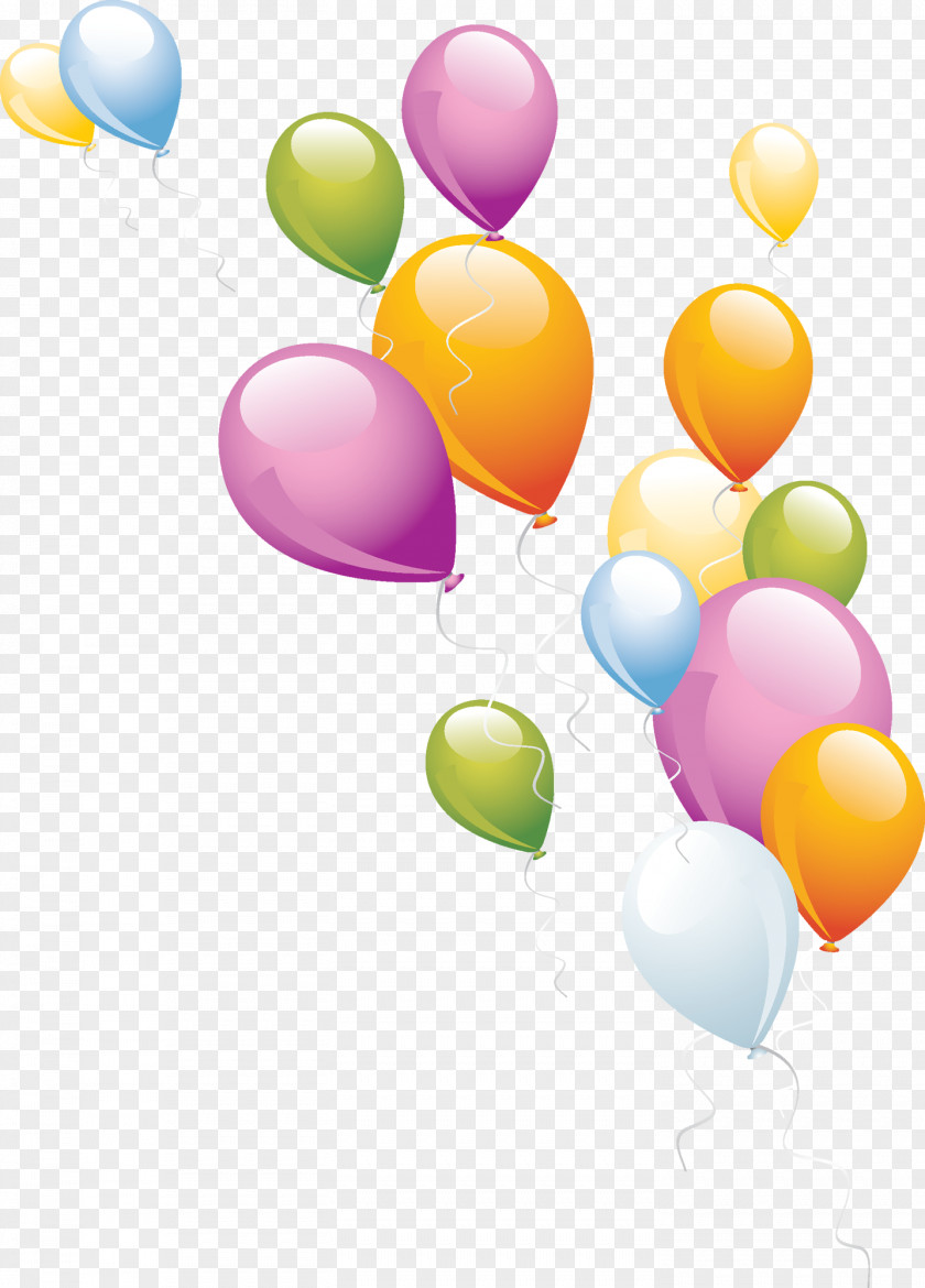 Balloons Birthday Cake Borders And Frames Clip Art PNG