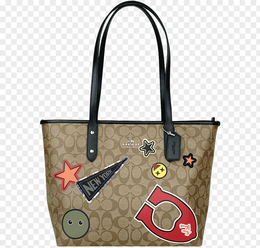 Botas Badge Tote Bag Handbag Coach New York Luxury Goods PNG