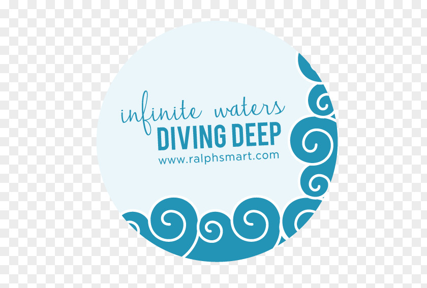 Dive Deep Conversations Infinite Waters (Diving Deep) Psychologist Logo Author Design PNG