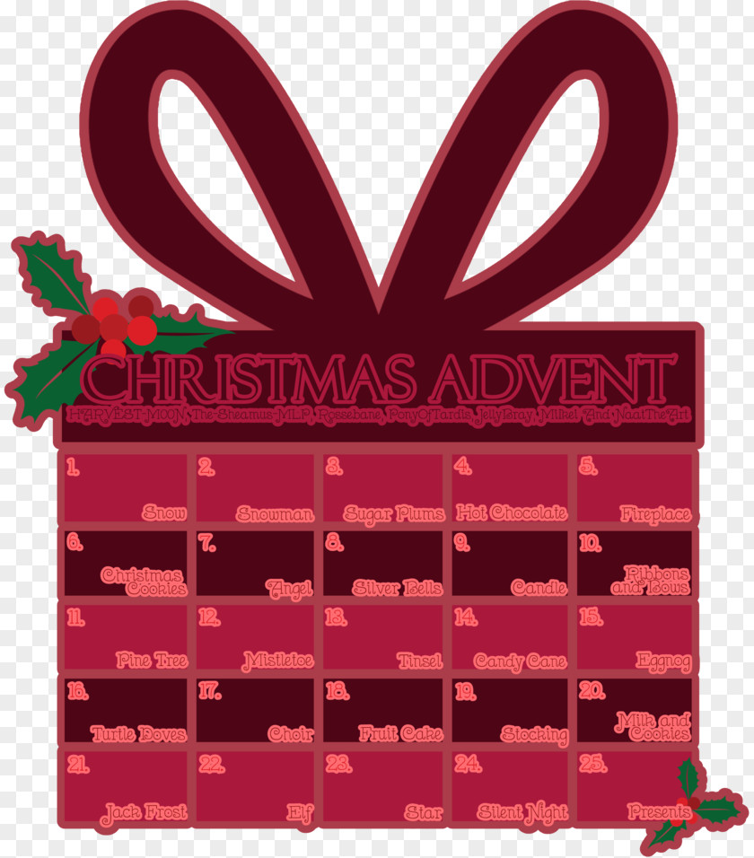 First Day Advent Love Font PNG