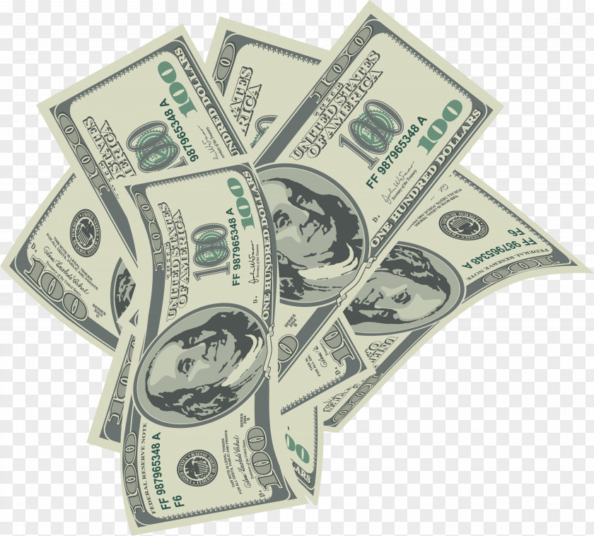 Large Transparent 100 Dollars Bills Clipart Cash Money United States Dollar Clip Art PNG