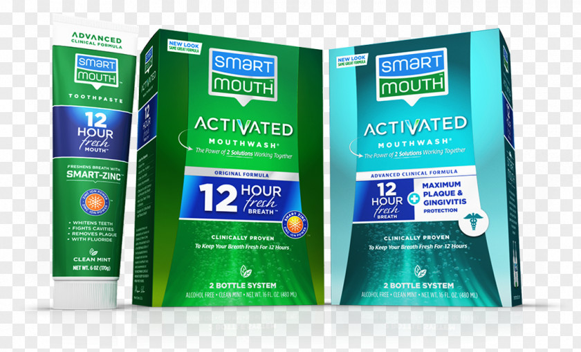 Mint Smartmouth Original Activated Mouthwash Brand PNG
