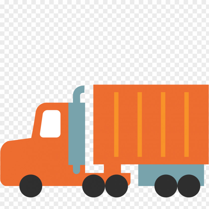Moving Vector Semi-trailer Truck Emoji Articulated Vehicle PNG