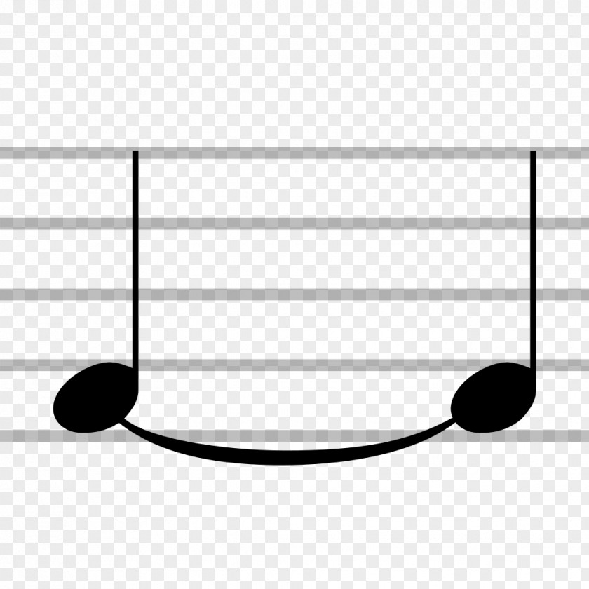 Musical Note Slur Tie Notation PNG