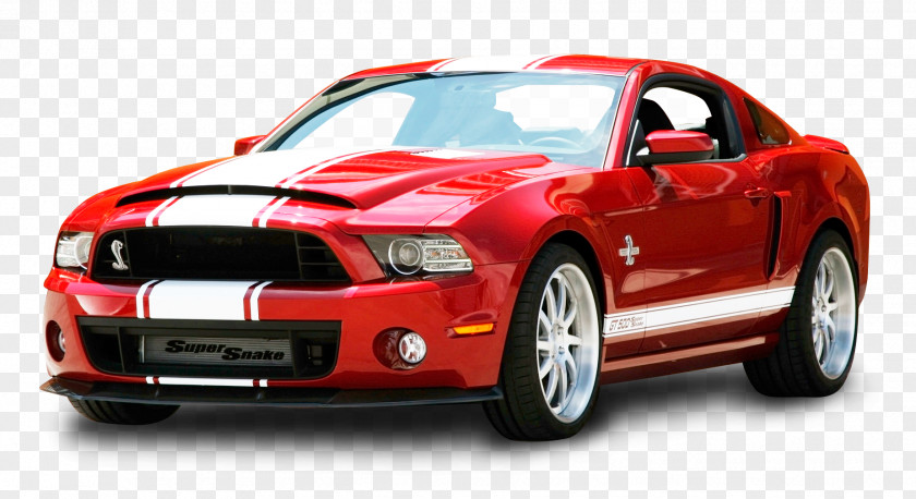 Red Ford Mustang Shelby GT500 Snake Car 2014 PNG