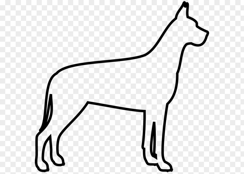 German Shepherd Silhouette Dog Breed Great Dane Postage Stamps Rubber Stamp PNG