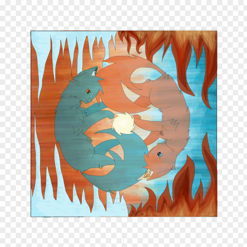 Ice And Fire Visual Arts Turquoise Teal Acrylic Paint PNG