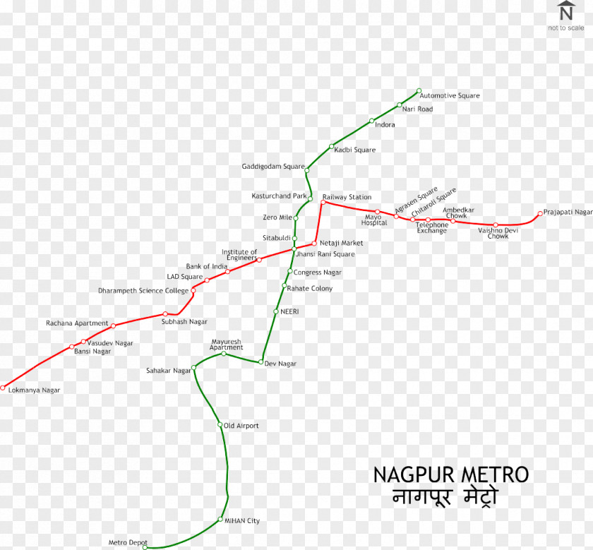 Rail Nagpur Transport Rapid Transit Train Map PNG