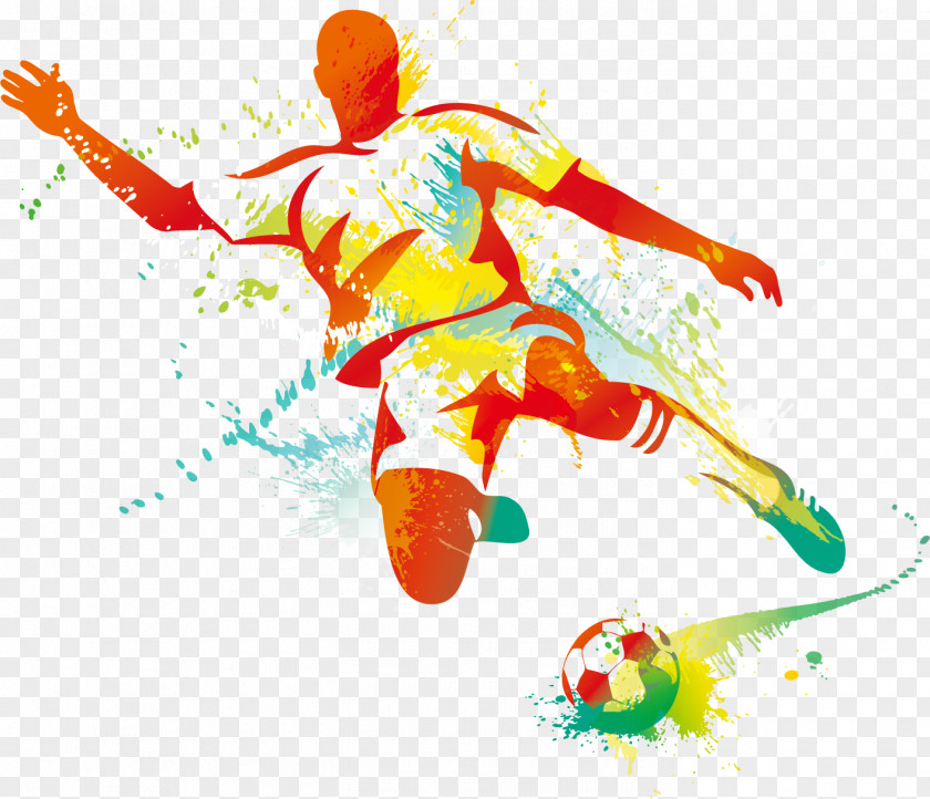 Soccer Player Football Kickball PNG