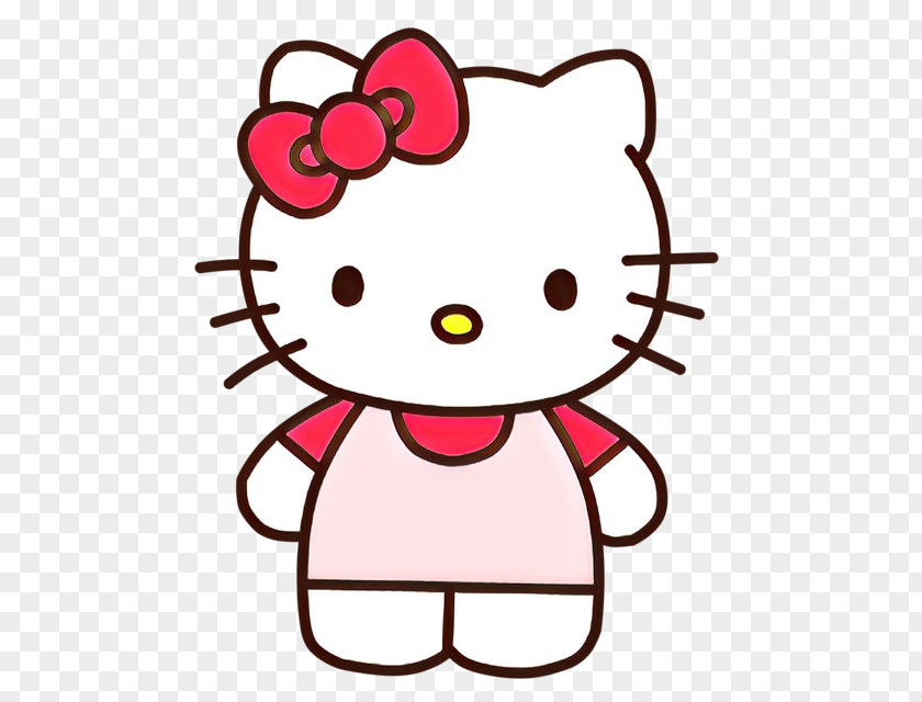 Sticker Pleased Hello Kitty Head PNG