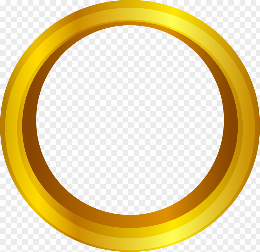 Beautiful Golden Circle PNG