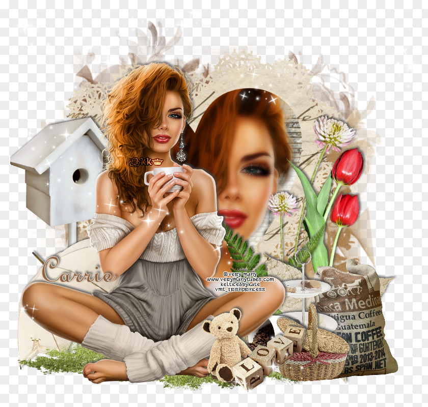 Love Coffee Human Behavior Brown Hair Photomontage PNG