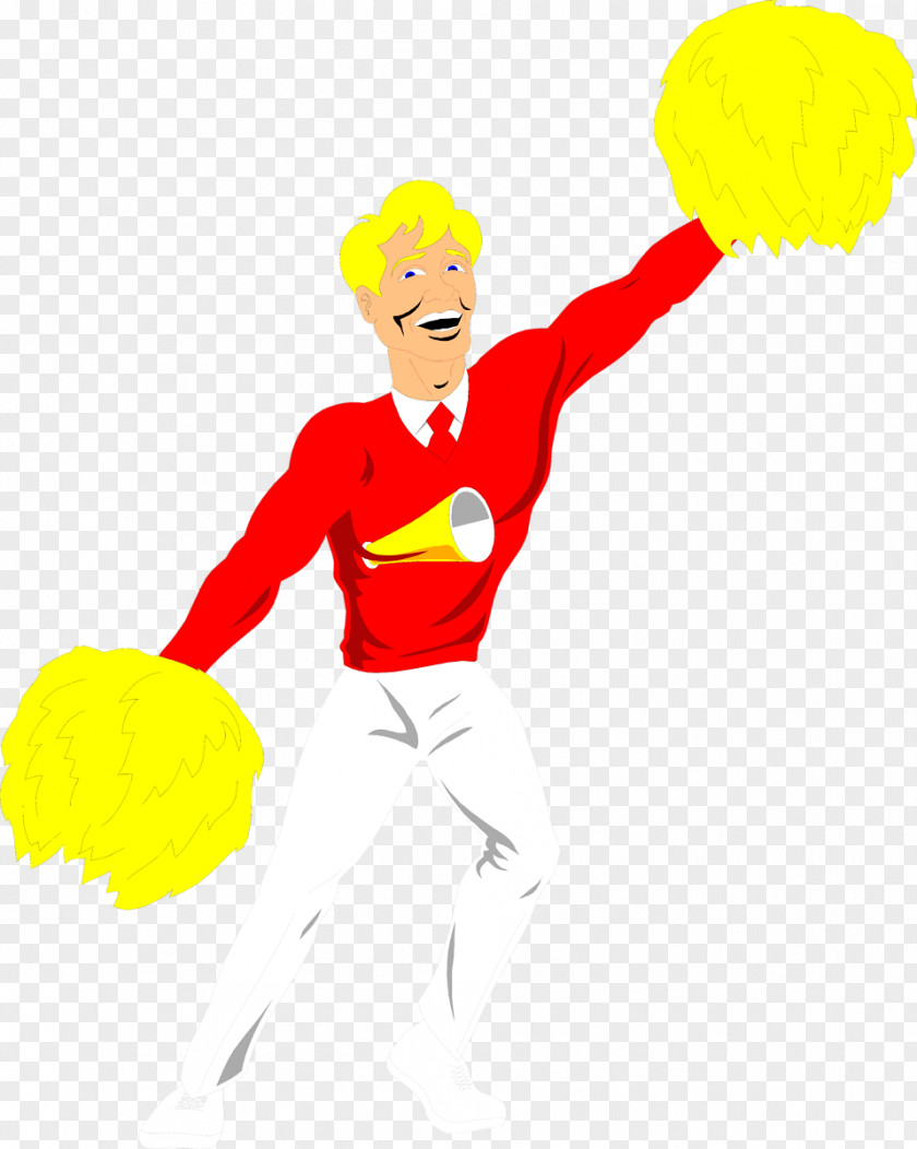Male Cliparts Cheerleading Clip Art PNG