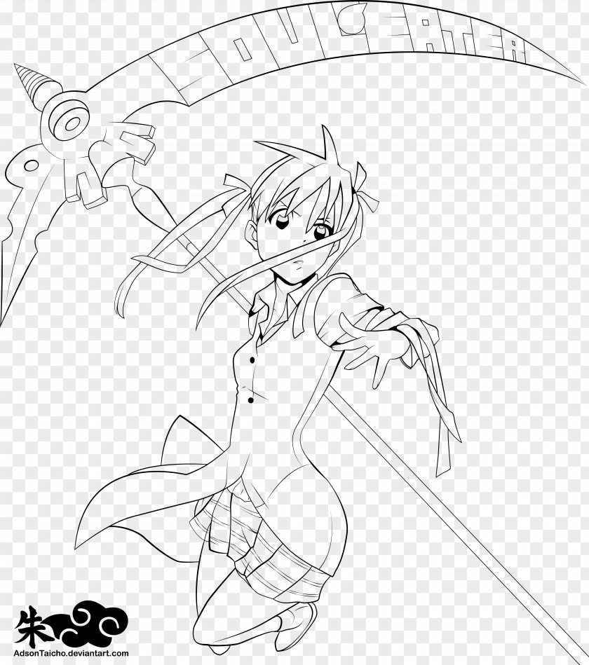 Soulcalibur Iv Maka Albarn Line Art Black Star Drawing Soul Eater PNG