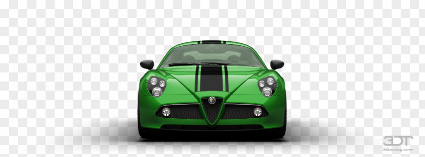 Alfa Romeo 8C Competizione Sports Car City Automotive Design Model PNG