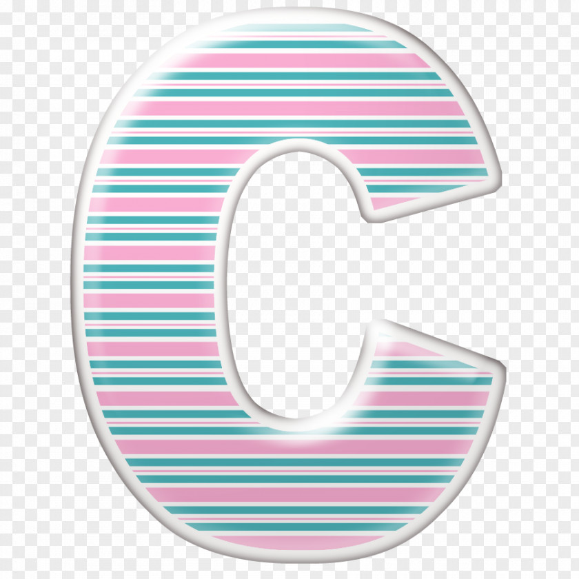 Letter C Alphabet Teal PNG