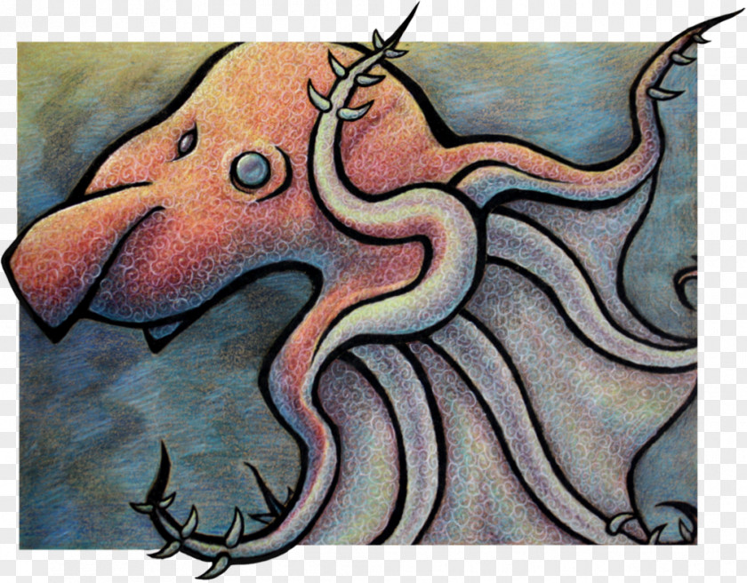 Squid Drawing Cartoon Painting PNG