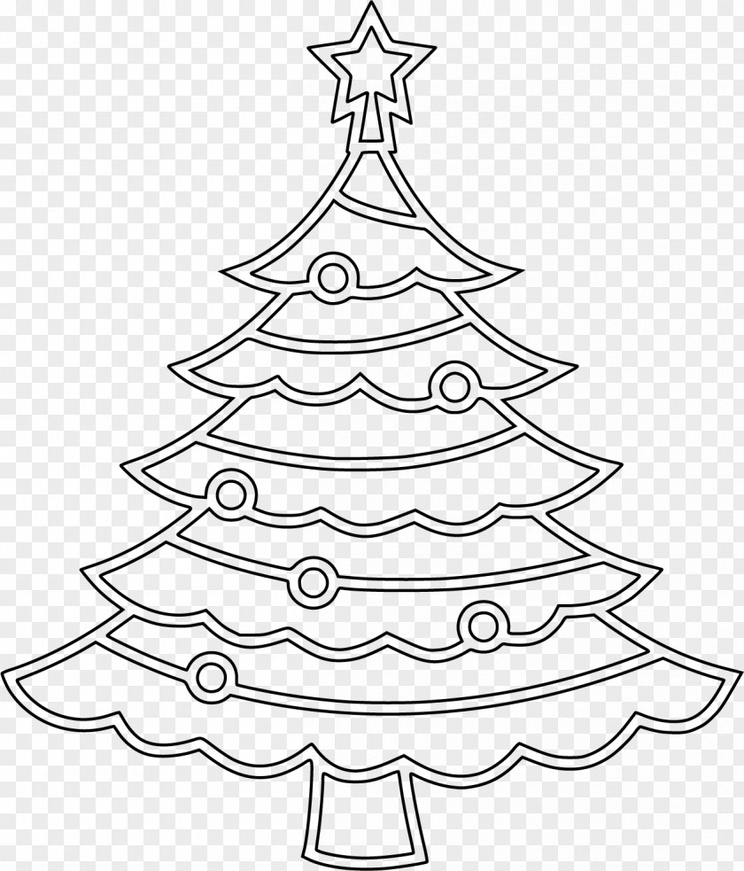 Black And White Rectangle Christmas Tree PNG