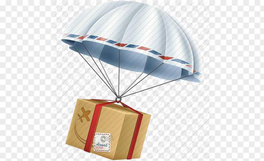 Cartoon Parachute Service Icon PNG
