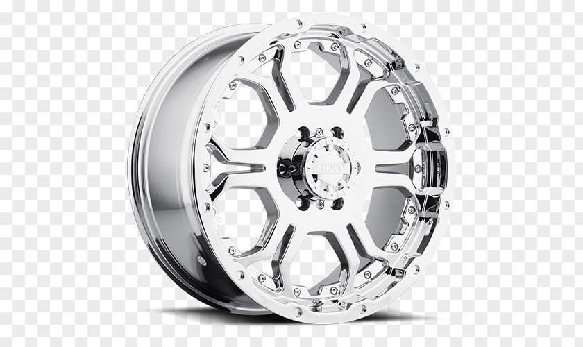 Chromium Plated Alloy Wheel Car Tire Spoke PNG