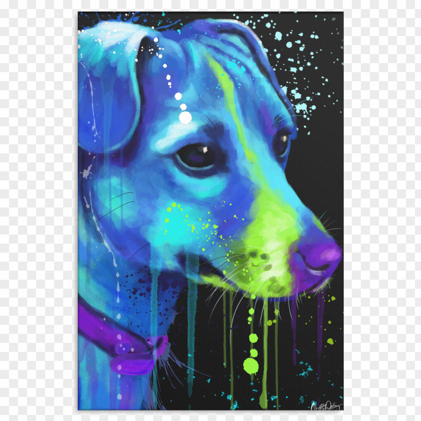 Italian Greyhound Modern Art Snout PNG