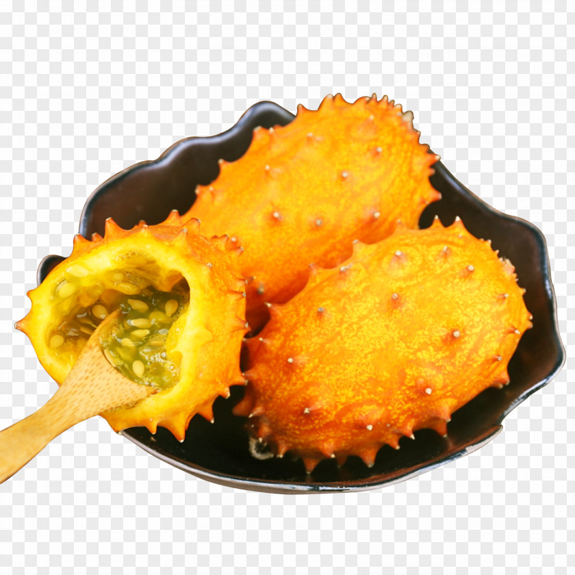 Ripe Horned Melon Vegetarian Cuisine Fritter Auglis PNG