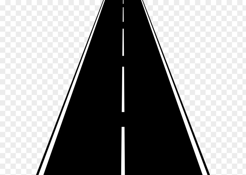 Road Black And White Structure Triangle PNG