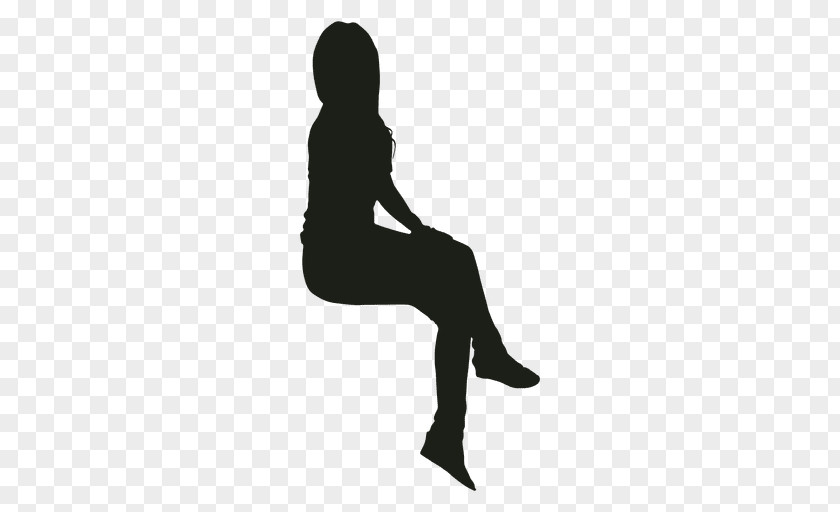 Sitting Man Silhouette Woman PNG