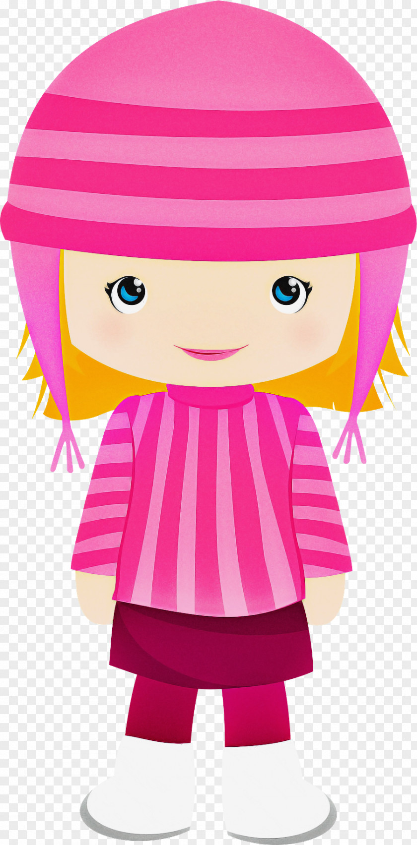 Cartoon Pink Doll Magenta Toy PNG