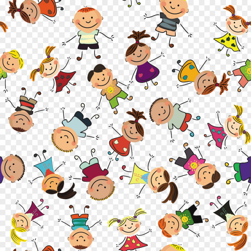 Children Hand In Tile Shading Child Drawing Pattern PNG