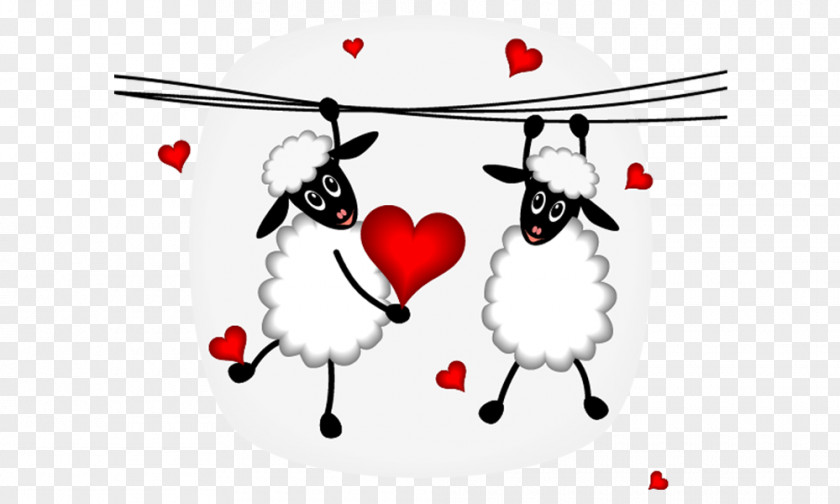 Hand-painted Goat Valentines Day My Funny Valentine Clip Art PNG