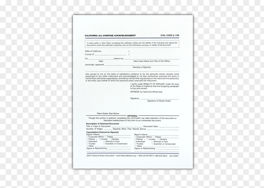 Notary Document PNG