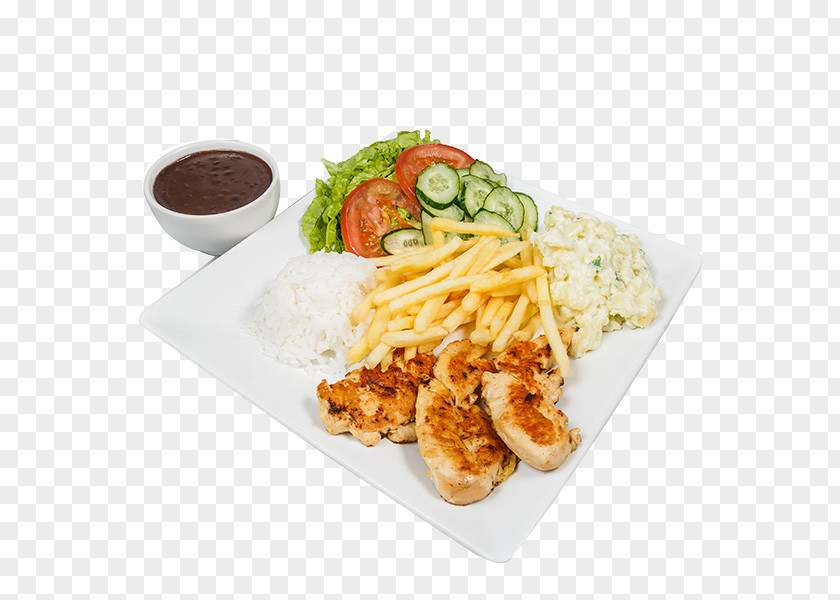 Batata Frita E Hamburguer Full Breakfast Plate Lunch Dish Rech Lanches PNG