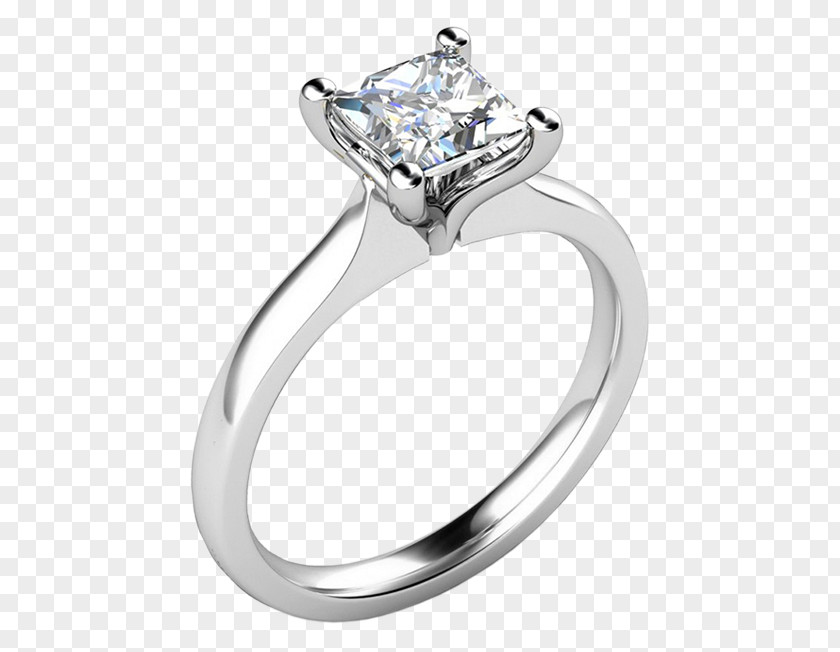 Diamond Earring Princess Cut Engagement Ring PNG