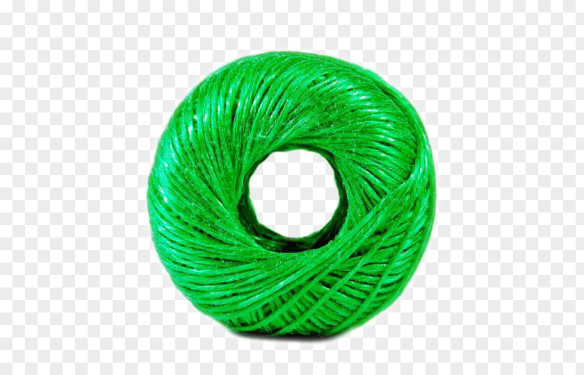 A Green Line Nylon Yarn Rope PNG