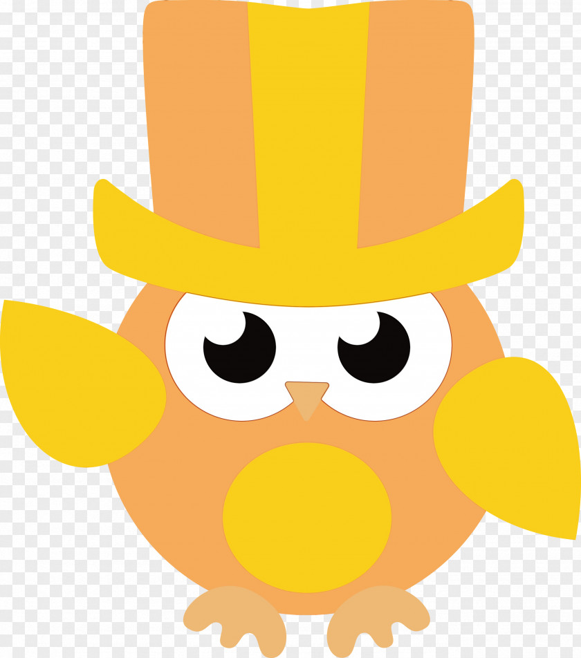 Birds Cartoon Yellow Character Hat PNG