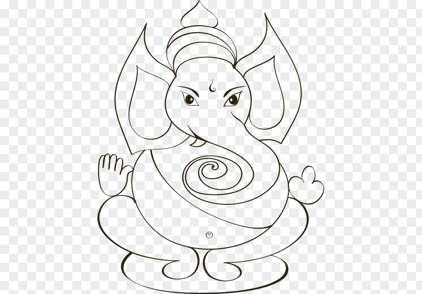 Ganesha Ganesh Chaturthi Drawing PNG