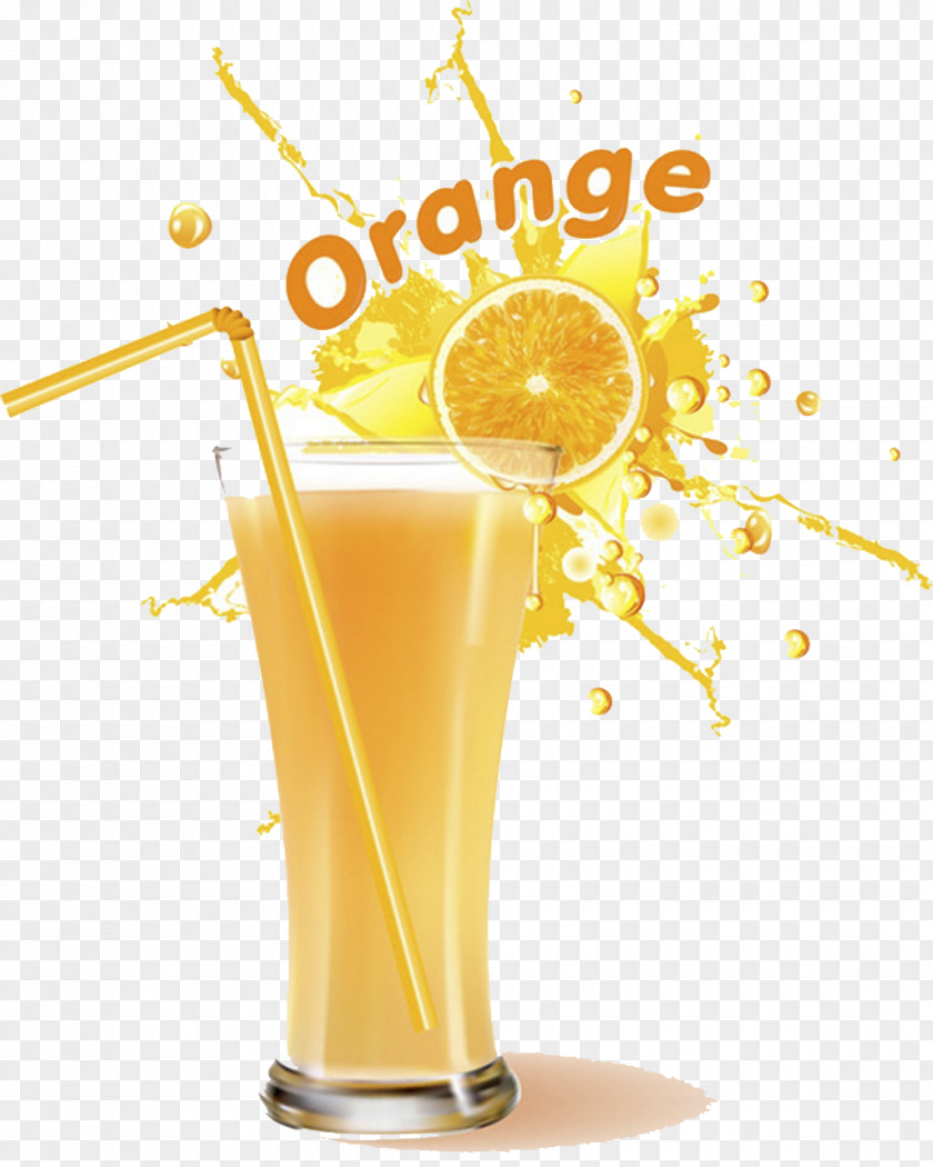 Orange Juice Vector Material Drink PNG