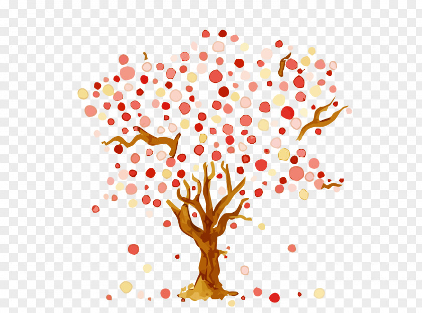 Vector Dot Cherry Tree Paper Blossom ANGELA VANDENBOGAARD SIMPLYNOTES PNG
