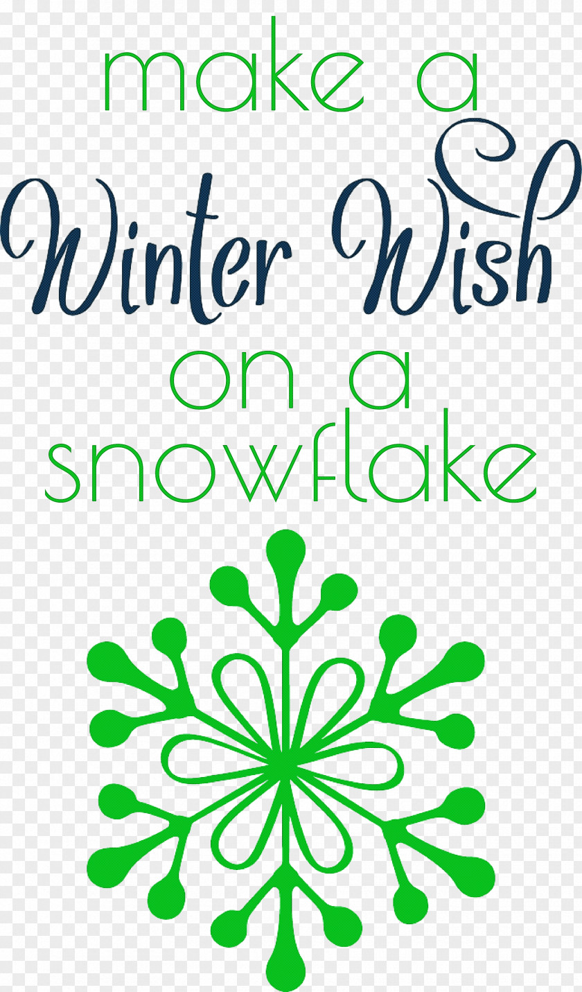 Winter Wish Snowflake PNG