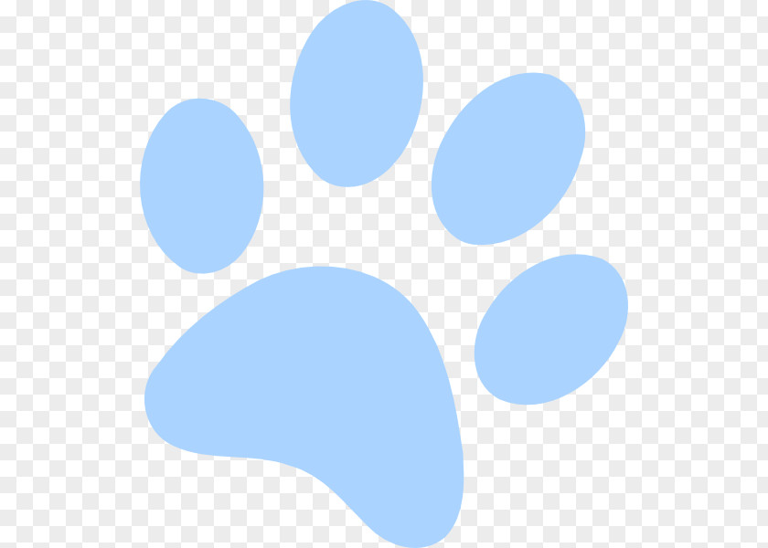 Bulldog Dog Paw Light Blue Clip Art PNG