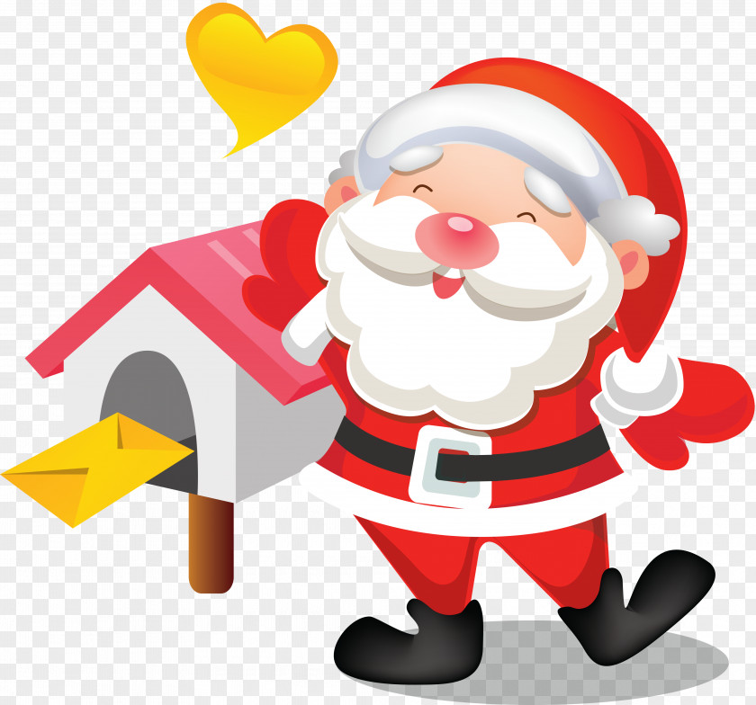 Santa Claus Plane Clip Art PNG