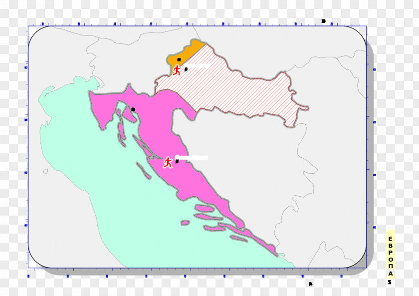Croatia Map Bald Eagle Osijek-Baranja County Poster Drawing PNG
