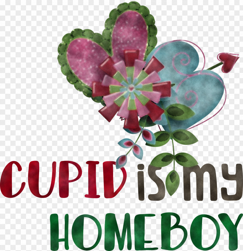 Cupid Is My Homeboy Valentine PNG