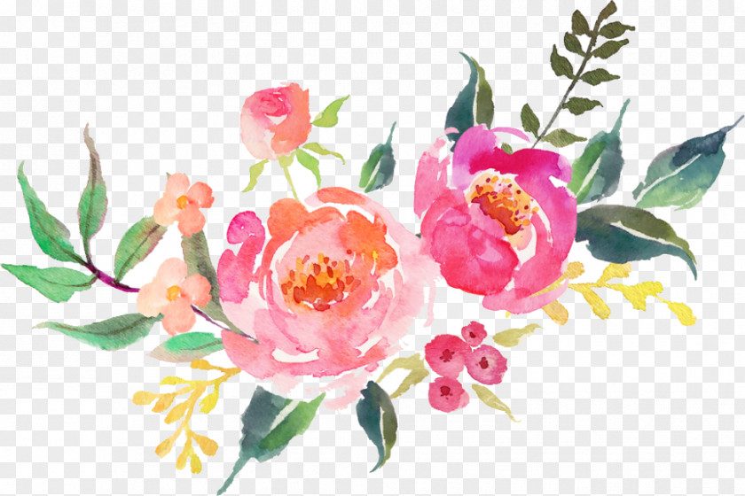 Flower Wedding Invitation Floral Illustrations Watercolor: Flowers Design PNG