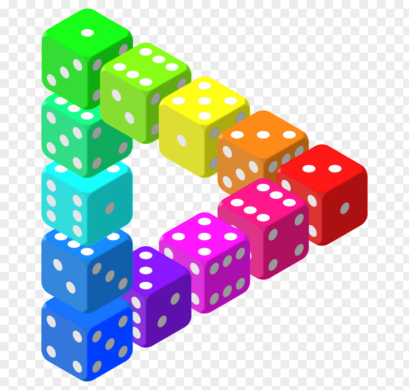 Dice Pictures Penrose Triangle Clip Art PNG