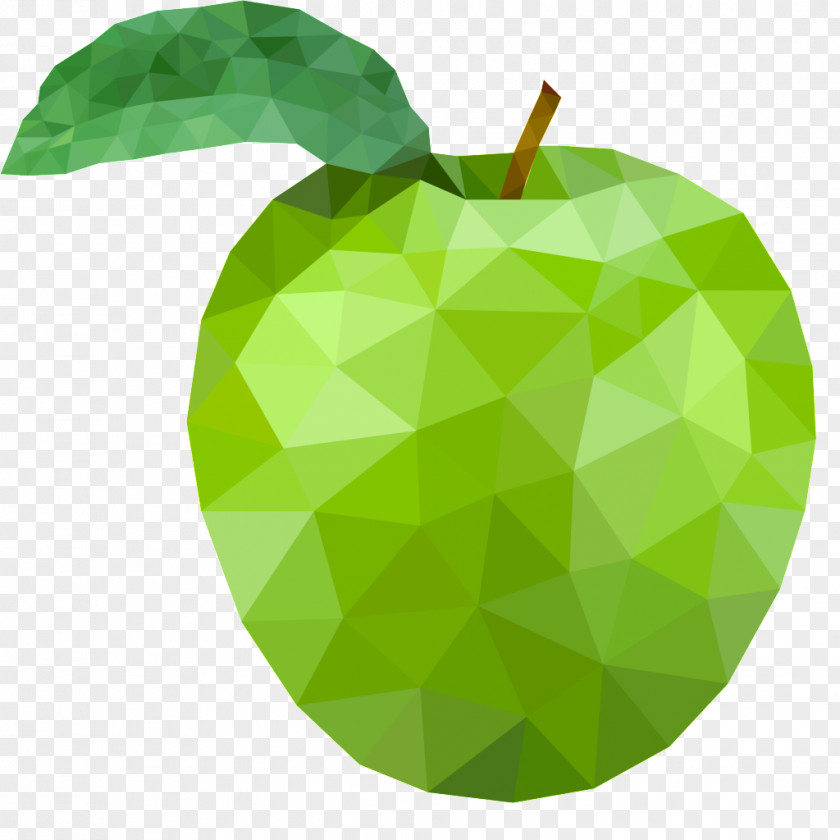 Green Apple Juice Manzana Verde Fruit Geometry PNG
