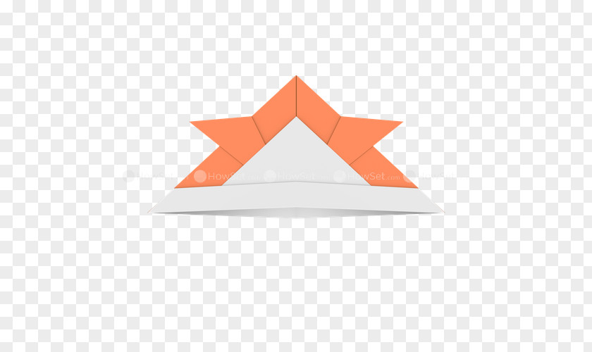 Origami Style Border Paper PNG