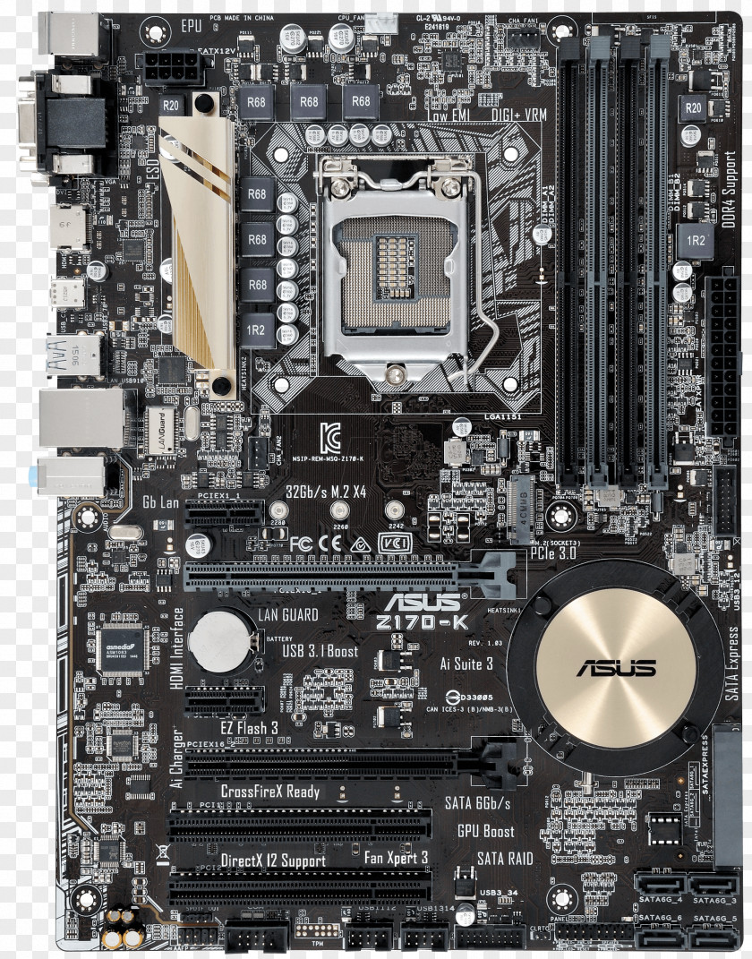 Power Socket Z170 Premium Motherboard Z170-DELUXE Intel LGA 1151 ATX PNG