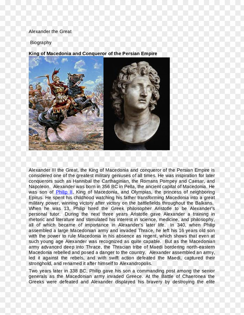 Alexander The Great Organism E-book PNG